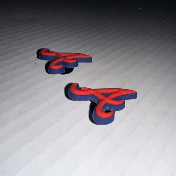 MLB Atlanta Braves Baseball Team For Crocs Shoe Charms Jibbitz - 2 Pieces - Picture 6 of 7